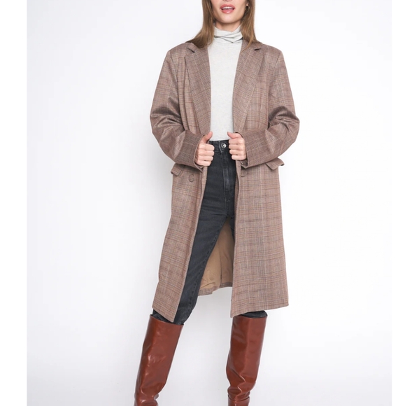 FrenchMauve Jackie Glen Oversized Longline Jacket Size S - Picture 3 of 9